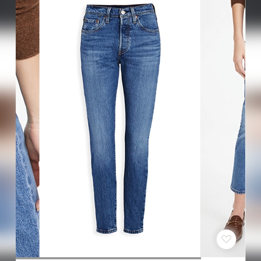 Levi's Button Fly 501 Skinny Jeans